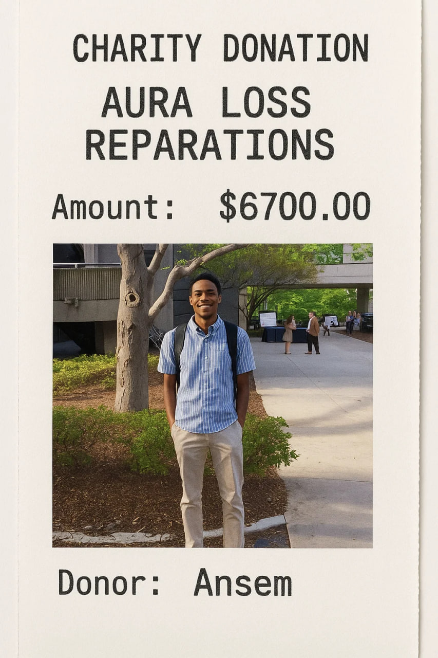 Donation receipt