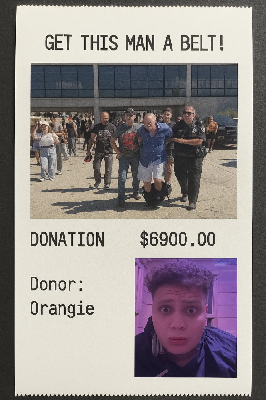 Donation receipt